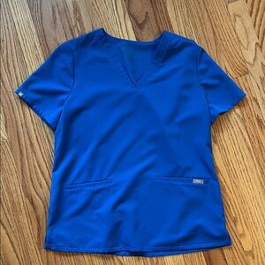 Figs Technical Collection Blue Women's Scrub Top